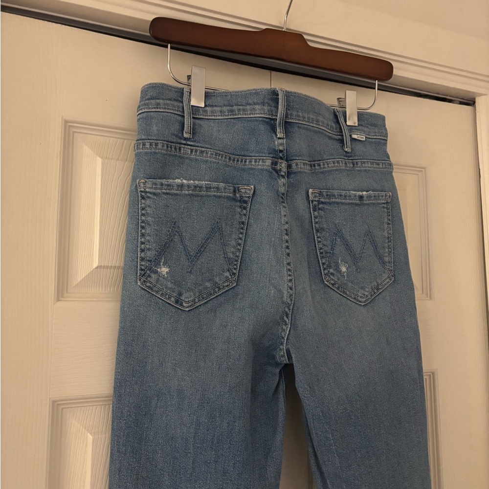 MOTHER DENIM The Hustler Ankle Fray Jeans in Understudy - Picture 12 of 14